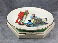 Norman Rockwell FALL - CHILLY RECEPTION Four Seasons 10-1/2" Plate (Gorham, 1978)