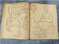Vintage JIMMIE DODD MAGIC CARPET Coloring Book (Disney, Whitman, 1957)