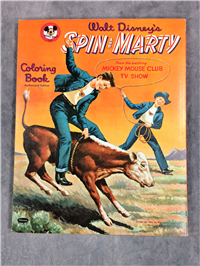 Vintage SPIN & MARTY Mickey Mouse Club Coloring Book (Disney, Whitman, 1956)