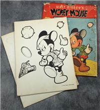 Vintage MICKEY MOUSE Character Plak Youngstown Press Steel Co (Disney, 1940s)