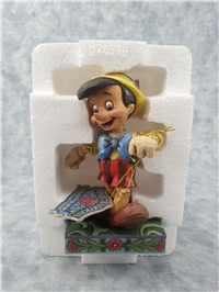LIVELY STEP 4-1/2 inch Disney Pinocchio Figurine (Jim Shore, Enesco, 4010027, 2008)