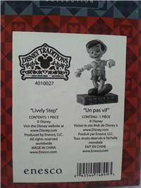 LIVELY STEP 4-1/2 inch Disney Pinocchio Figurine (Jim Shore, Enesco, 4010027, 2008)