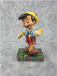 LIVELY STEP 4-1/2 inch Disney Pinocchio Figurine (Jim Shore, Enesco, 4010027, 2008)
