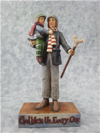 GOD BLESS US, EVERY ONE 8-1/2 inch Cratchit & Tiny Tim Figurine (Jim Shore, Enesco, 4010353, 2008)