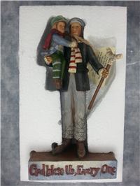 GOD BLESS US, EVERY ONE 8-1/2 inch Cratchit & Tiny Tim Figurine (Jim Shore, Enesco, 4010353, 2008)