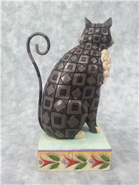LUCKY 6-1/2 inch Black Cat Figurine (Jim Shore, Enesco, 4007498, 2006)