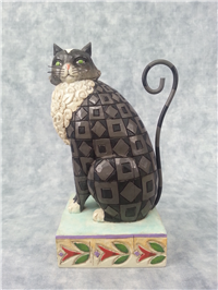 LUCKY 6-1/2 inch Black Cat Figurine (Jim Shore, Enesco, 4007498, 2006)