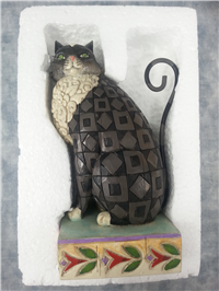 LUCKY 6-1/2 inch Black Cat Figurine (Jim Shore, Enesco, 4007498, 2006)