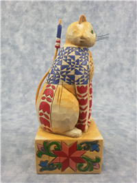 WITH LIBERTY AND JUSTICE FOR ALL 6-1/4 inch Patriotic Cat Figurine (Jim Shore, Enesco, 117047, 2003)