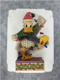 SANTA'S HIGH STRUNG HELPER 7-1/4 inch Disney Donald Duck Figurine (Jim Shore, Enesco, 4008064, 2007)