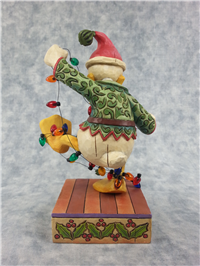 SANTA'S HIGH STRUNG HELPER 7-1/4 inch Disney Donald Duck Figurine (Jim Shore, Enesco, 4008064, 2007)
