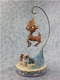LAND OF MISFIT TOYS 10-1/2 inch Ornament Holder & 3-1/4 inch Rudolph The Red-Nosed Reindeer Figurine (Jim Shore, Enesco, 4009806, 2008)