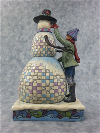 FROSTY FRIENDS 10-3/4 inch Snowman/Boy Figurine (Jim Shore, Enesco, 4005443, 2006)