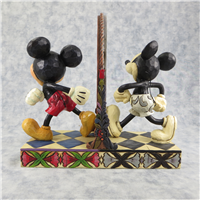 80 YEARS OF LAUGHTER 8-1/4 inch Disney Mickey Mouse Then & Now Figurine (Jim Shore, Enesco, 4011748, 2008)