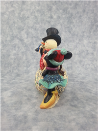 DRESSING UP FOR THE HOLIDAYS 6-1/4 inch Disney Mickey Mouse/Minnie/Snowman Figurine (Jim Shore, Enesco, 4013968, 2009)