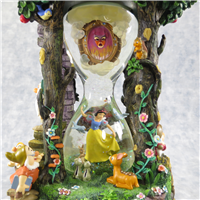 SNOW WHITE AND THE SEVEN DWARFS 12 inch Hourglass Snowglobe (Disney, 2001)