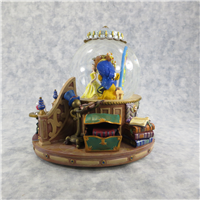 SLEEPING BEAUTY Enchanted Love 8 Inch Musical Firelight Snowglobe (Disney Direct, #19053, 1991)