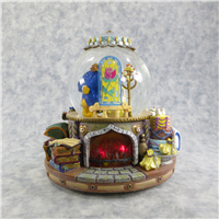 SLEEPING BEAUTY Enchanted Love 8 Inch Musical Firelight Snowglobe (Disney Direct, #19053, 1991)