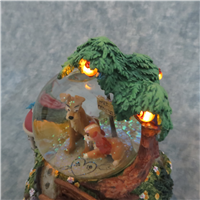 LADY AND THE TRAMP Wet Cement 7-1/2 inch Musical Light Up Snowglobe (Disney Store, #21121)