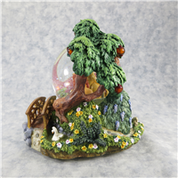 LADY AND THE TRAMP Wet Cement 7-1/2 inch Musical Light Up Snowglobe (Disney Store, #21121)