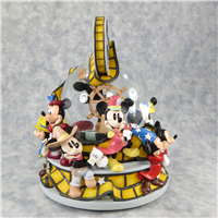 MICKEY MOUSE THROUGH THE YEARS 8-1/4 inch Rotating Snow Globe (Disney Direct, #95522)