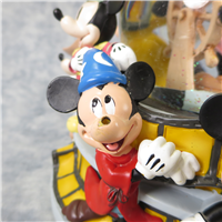 MICKEY MOUSE THROUGH THE YEARS 8-1/4 inch Rotating Snow Globe (Disney Direct, #95522)