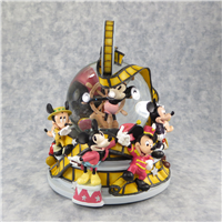 MICKEY MOUSE THROUGH THE YEARS 8-1/4 inch Rotating Snow Globe (Disney Direct, #95522)