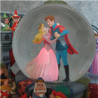 SLEEPING BEAUTY 6-1/2 inch 40th Anniversary Musical Snow Globe with Light (Disney, 1989)