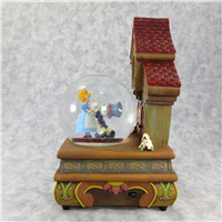 JIMINY CRICKET 10-1/2 inch Pinocchio Musical Rotating Snow Globe with Clock (Disney Direct)