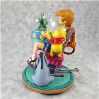 WINNIE THE POOH King Arthur & The Dragon 7-1/4 Inch Musical Snow Globe (Disney Direct, #25852)