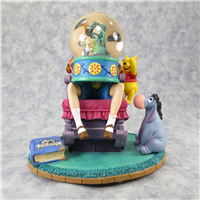 WINNIE THE POOH King Arthur & The Dragon 7-1/4 Inch Musical Snow Globe (Disney Direct, #25852)