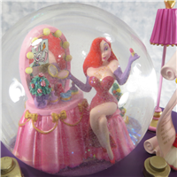 WHO FRAMED ROGER RABBIT Jessica's Dressing Room 7-1/2 inch Musical Snow Globe (Disney Direct)