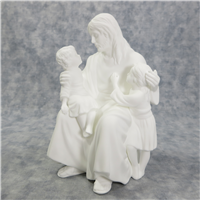 THE CHILDREN'S BLESSING The Life Of Christ Sculpture Collection 6-3/4 inch White Bone China Figurine (Lenox, 1989)