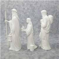 THE TOWNSPEOPLE OF BETHLEHEM Nativity Sculpture Collection 8 inch White Bone China Figurines (Lenox, 1991)