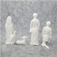 THE CHILDREN OF BETHLEHEM Nativity Sculpture Collection 5-5/8 inch White Bone China Figurines (Lenox, 1990)