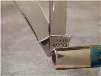 1998 Case 62005 RAZ SS Blue Rogers Limited Edition One Armed Man Razor