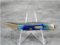 1998 CASE XX USA 610096 SS Blue Jigged Bone Tiny Toothpick Knife