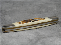 2001 Case 06263 SS Amber Eisenhower Pen Knife 