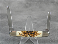 2001 Case 06263 SS Amber Eisenhower Pen Knife 