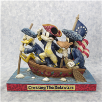 UNSTOPPABLE HEROES 10 inch Crossing The Delaware Disney Figurine (Jim Shore, Enesco, 4004154, 2005)