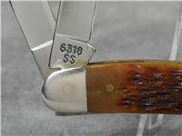 1997 CASE XX USA 6318 SS Caramel Jigged Bone Stockman