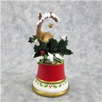 WISHING YOU THE HOLIDAY OF YOUR DREAMS 5-1/4 inch Sleeping Mouse on Christmas Bell Figurine (Charming Tails, Enesco, 98/555, 2007)