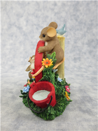 WHEEL ALWAYS BE FRIENDS Mice/Wagon Wheel Friendship Figurine (Charming Tails, Enesco, 88/137)