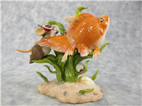 YOU'RE THE ONLY FISH IN THE SEA FOR ME 4-3/4 inch Mouse/Tropical Fish Figurine (Charming Tails, Enesco, 89/260)