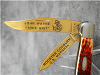 1986 Case 6249 John Wayne True Grit Gold Plated Copperhead 