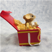 I'M CRACKERS FOR YOU Mouse Crackers Figurine (Charming Tails, Enesco, 89/334)