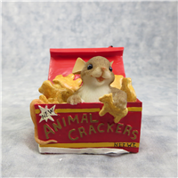 I'M CRACKERS FOR YOU Mouse Crackers Figurine (Charming Tails, Enesco, 89/334)