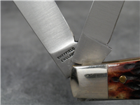 1981 I-XL SCHRADE WOSTENHOLM Limited Edition Brown Jigged Bone Stockman