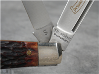 1981 I-XL SCHRADE WOSTENHOLM Limited Edition Brown Jigged Bone Stockman