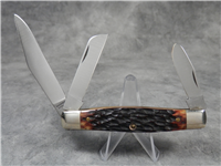 1981 I-XL SCHRADE WOSTENHOLM Limited Edition Brown Jigged Bone Stockman